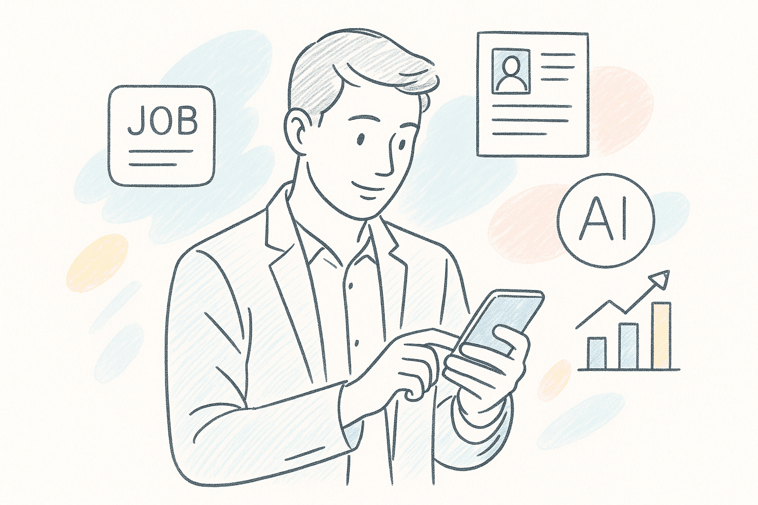 mobile AI, job tracking, resume tools, interview preparation, job search efficiency