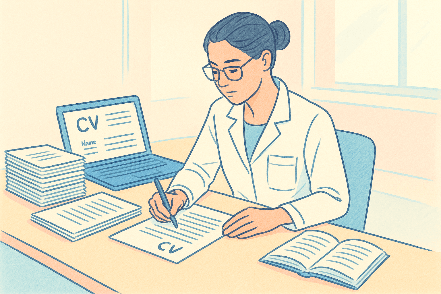 medical research CV, academic CV, formatting, publications, research history, job applications, ATS-friendly