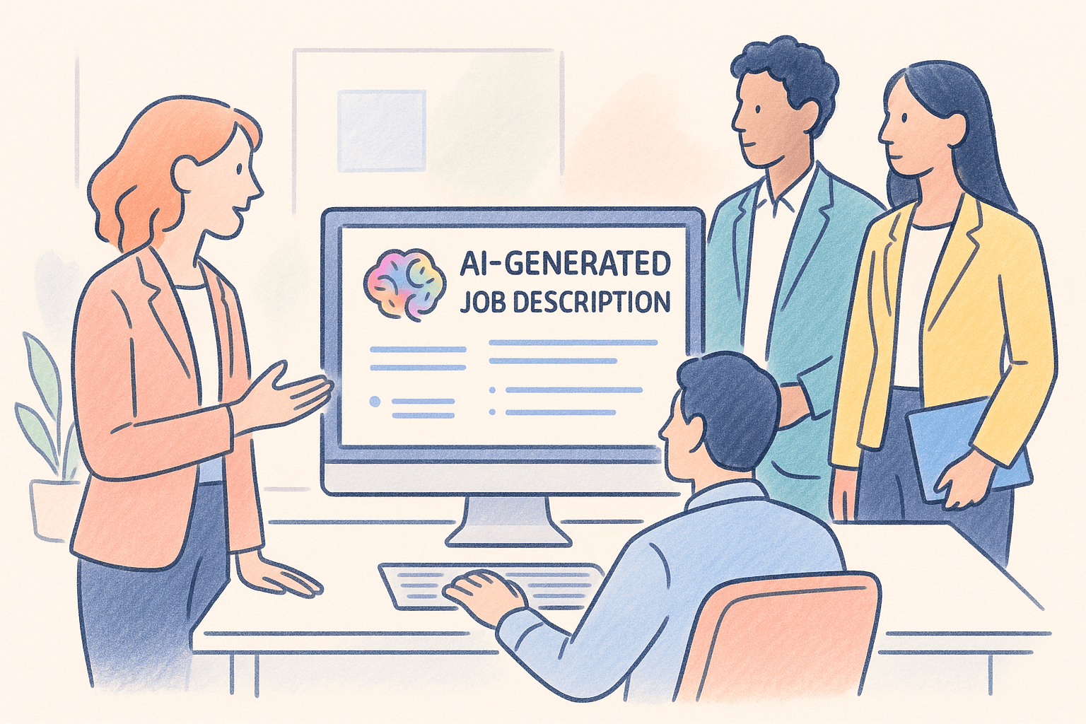 Generative AI, job descriptions, recruitment, inclusivity, bias reduction, HR technology, candidate attraction