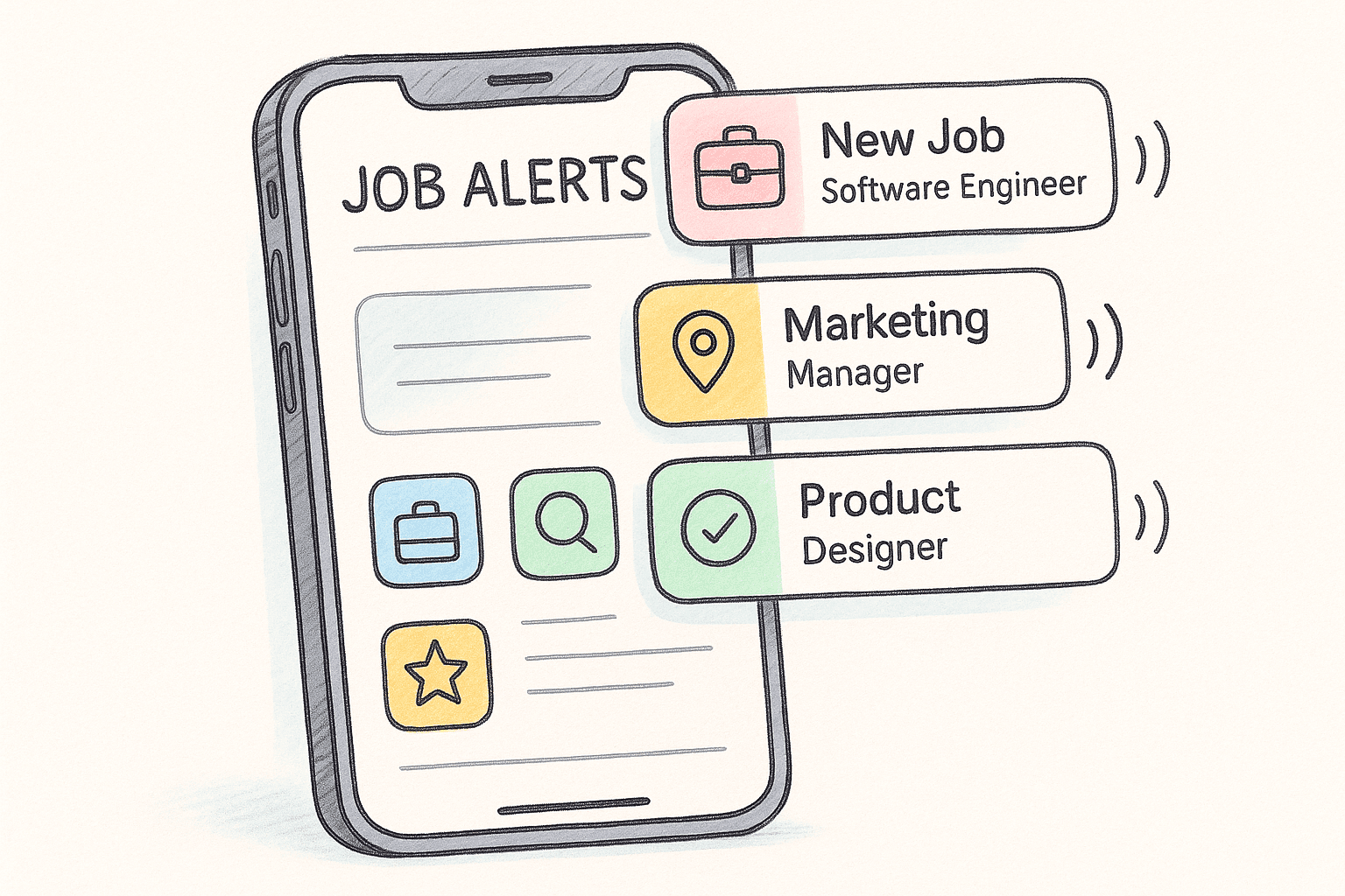 job alerts, job search, LinkedIn, Glassdoor, AI tools, career goals, job notifications, real-time alerts