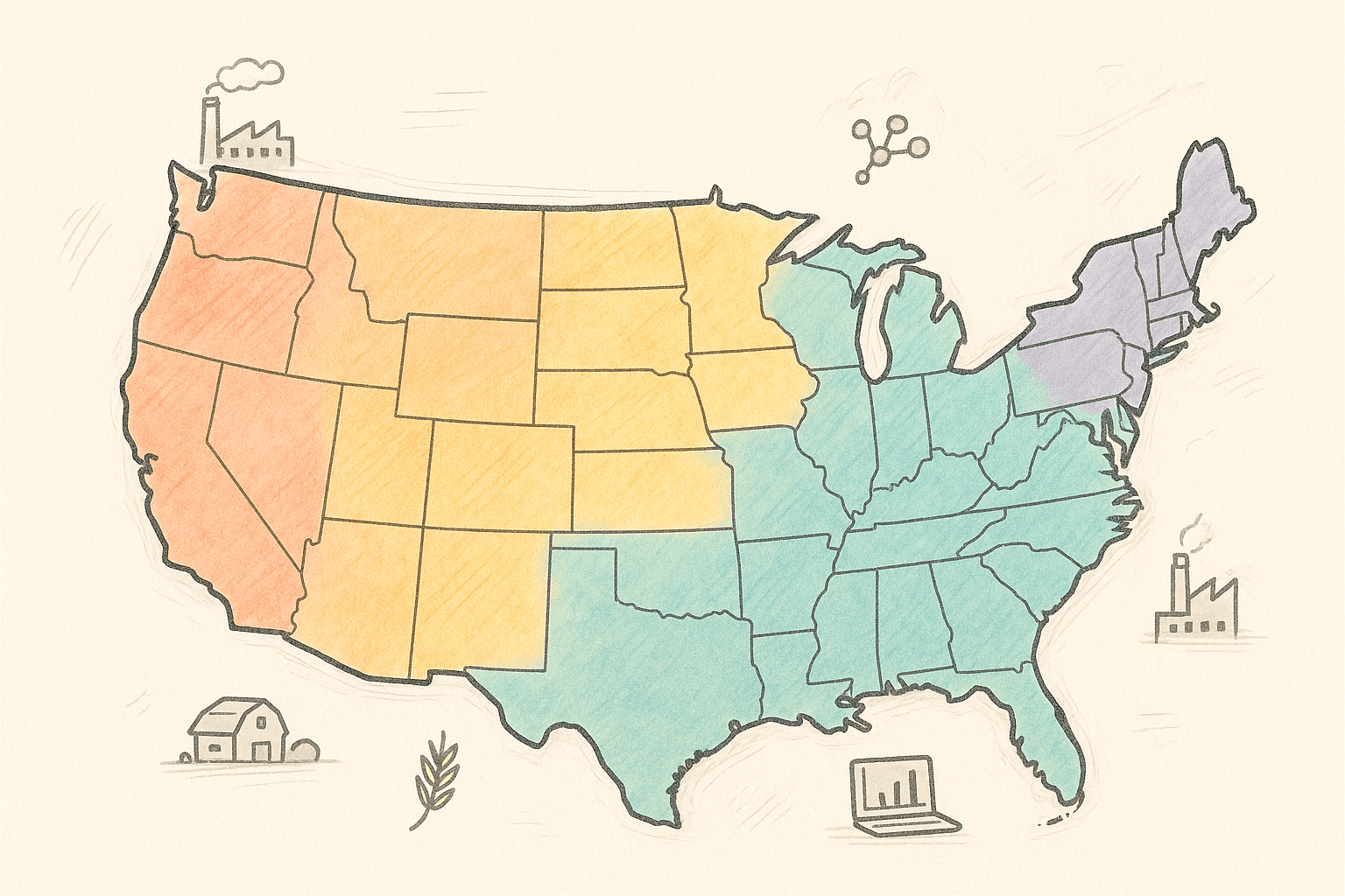 Regional Employment Rates: Historical Trends