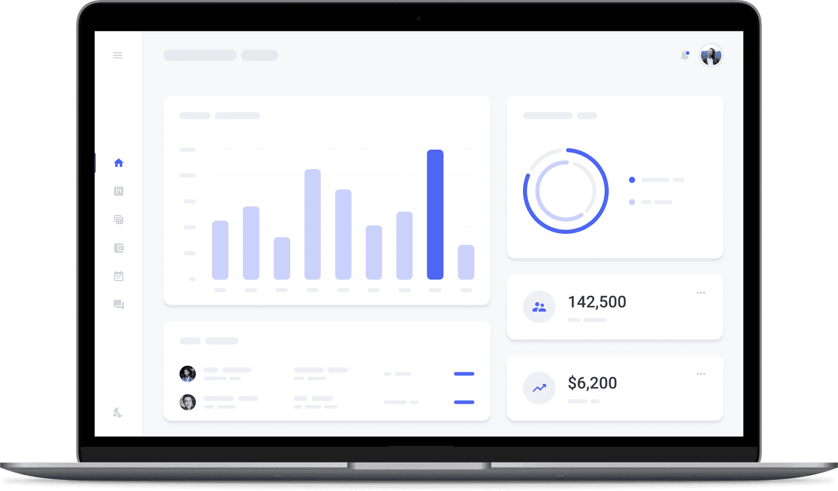 dashboard mockup