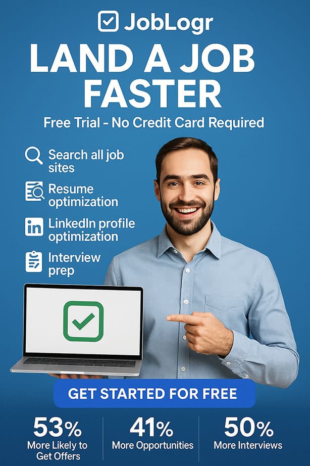 Land a job faster with JobLogr on your laptop