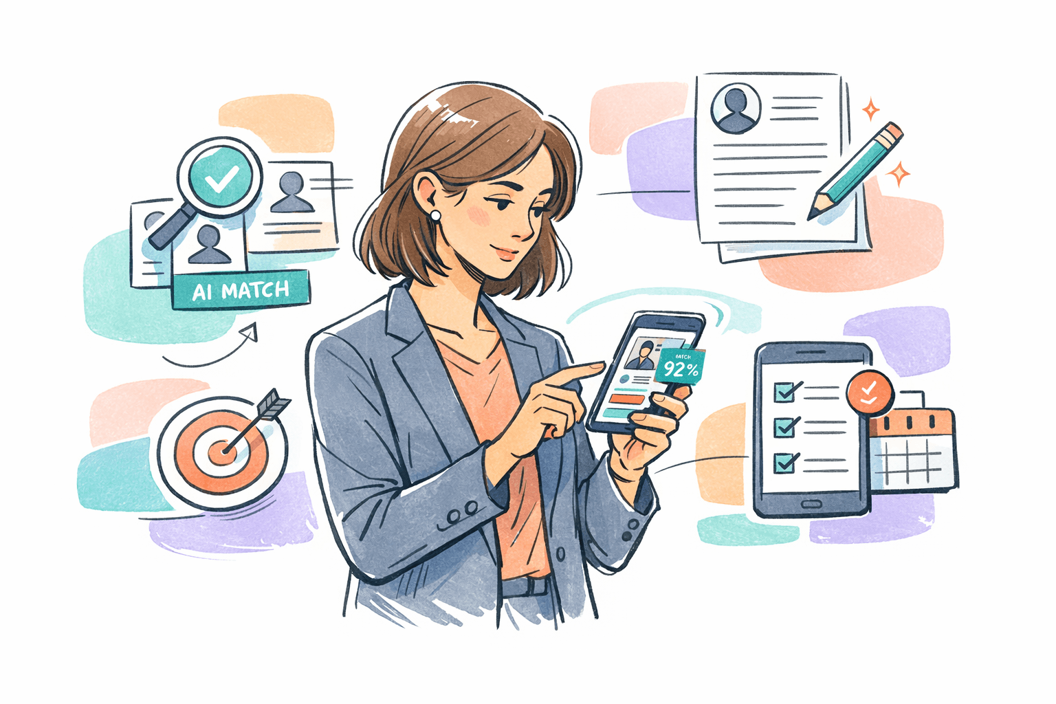 AI job apps, job search AI, resume tailoring, interview preparation, application tracking, ATS optimization, data privacy